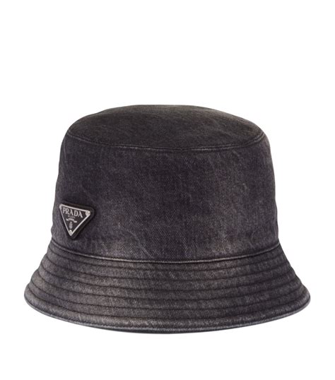 men prada bucket hat|prada denim bucket hat.